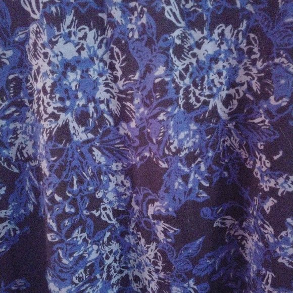 Lularoe Maxi blue floral - Picture 2 of 7